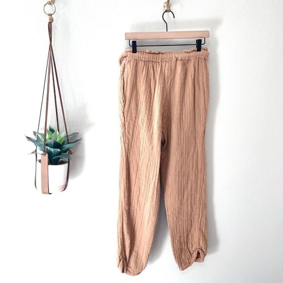 Free People Suits You Set Pants Orange Tan Size S OB1143404 - Picture 5 of 6